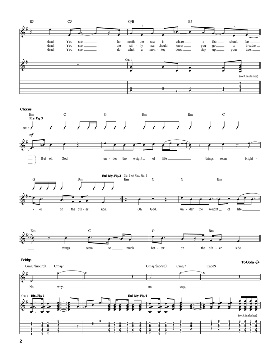 Big Eyed Fish Big Eyed Fish Acoustic Guitar scores gallery preview page 2