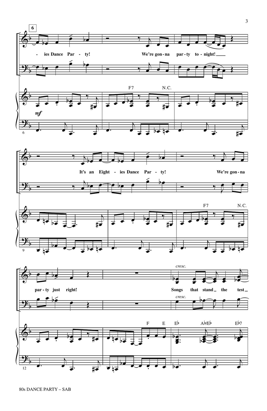 80s Dance Party (Medley) 80s Dance Party (Medley) 3-Part scores gallery preview page 2