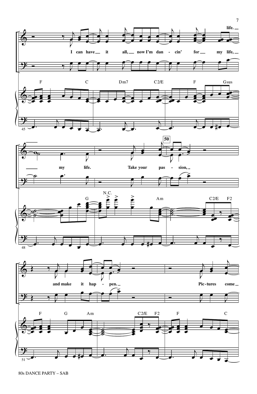 80s Dance Party (Medley) 80s Dance Party (Medley) 3-Part scores gallery preview page 6