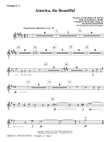 America, The Beautiful - Bb Trumpet 2,3