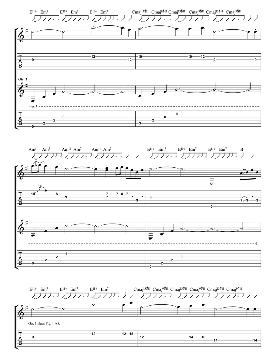 11:11 11:11 Acoustic Guitar scores gallery preview page 2