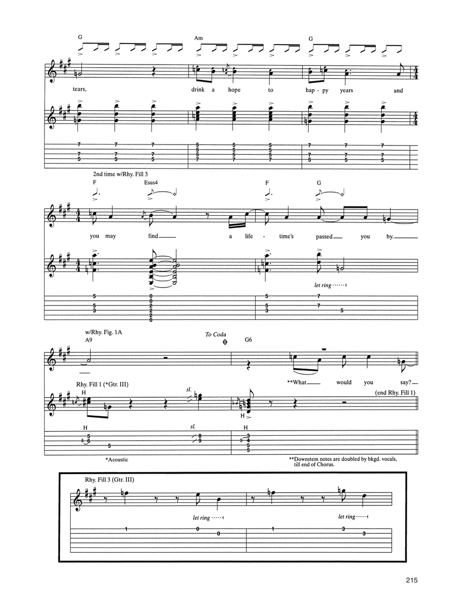 What Would You Say What Would You Say Acoustic Guitar scores gallery preview page 3