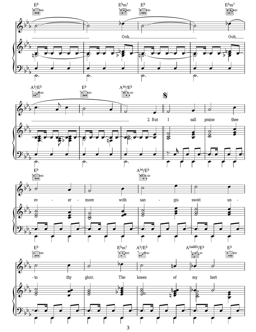 Balulalow Balulalow Piano, Vocal, Guitar scores gallery preview page 3