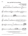 Alas, And Did My Savior Bleed - Oboe