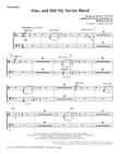 Alas, And Did My Savior Bleed - Percussion