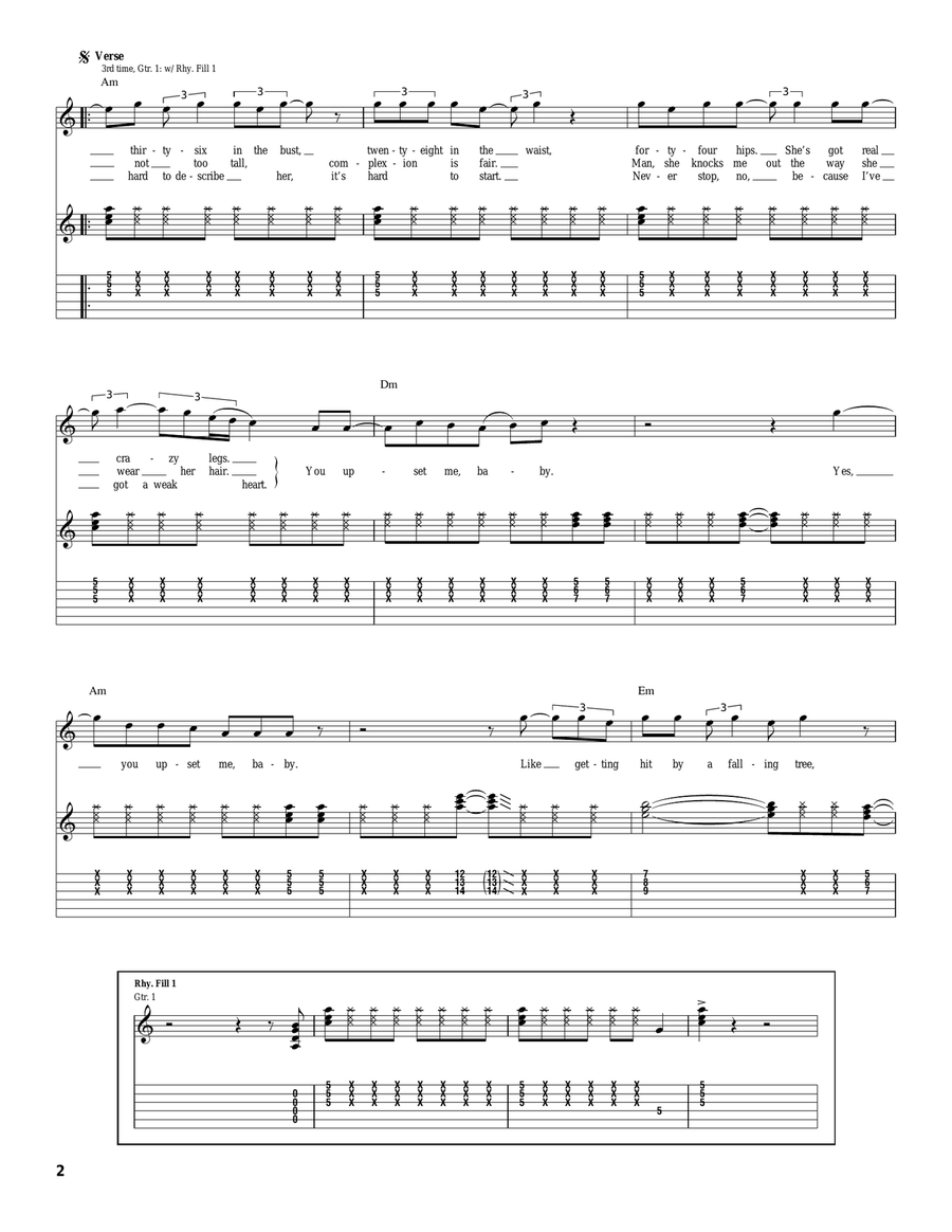 You Upset Me Baby You Upset Me Baby Acoustic Guitar scores gallery preview page 2