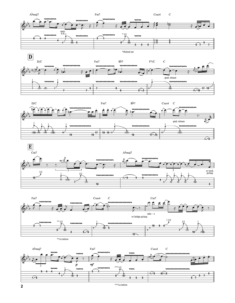 Cause We've Ended As Lovers Acoustic Guitar scores gallery preview page 2