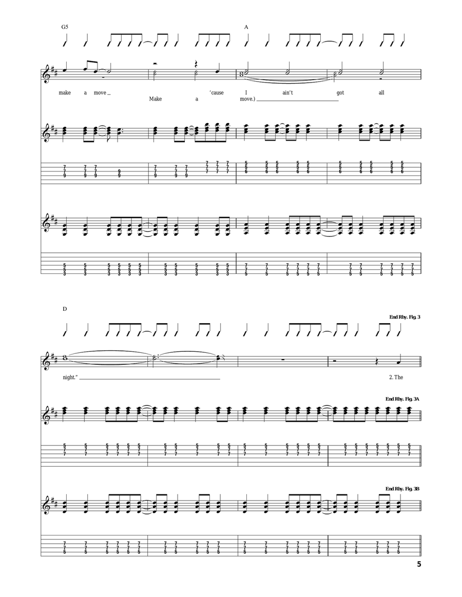 (If You're Wondering If I Want You To) I Want You To Acoustic Guitar scores gallery preview page 5