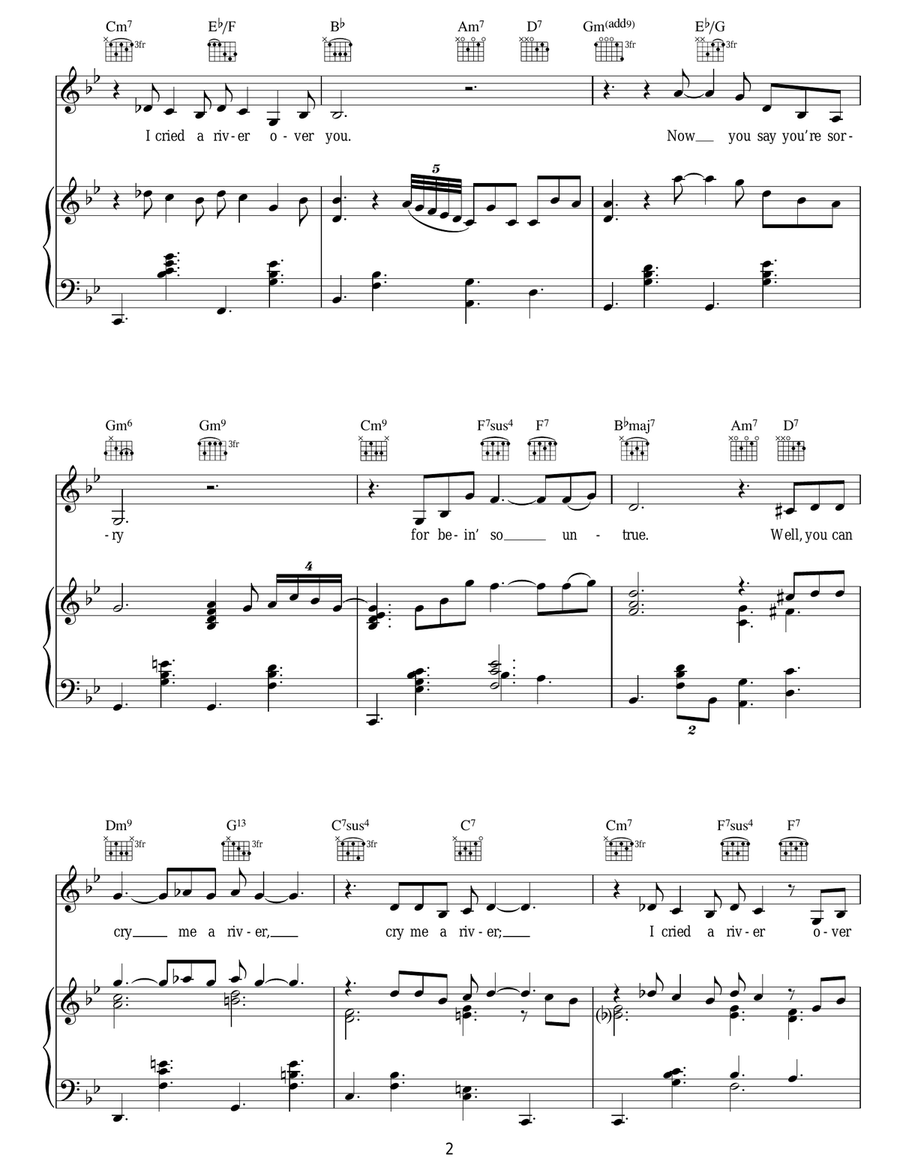 Cry Me A River Cry Me A River Guitar scores gallery preview page 2