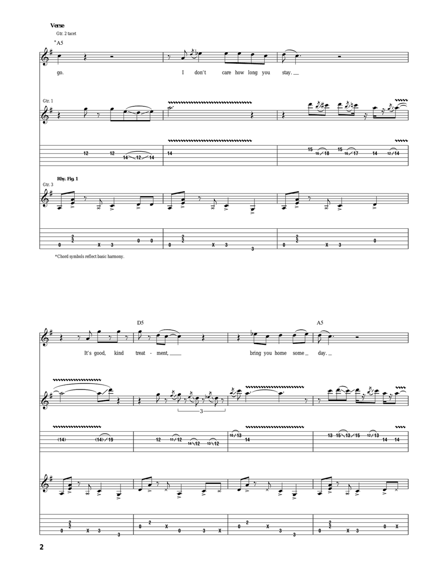 Trouble No More (Someday Baby) Acoustic Guitar scores gallery preview page 2