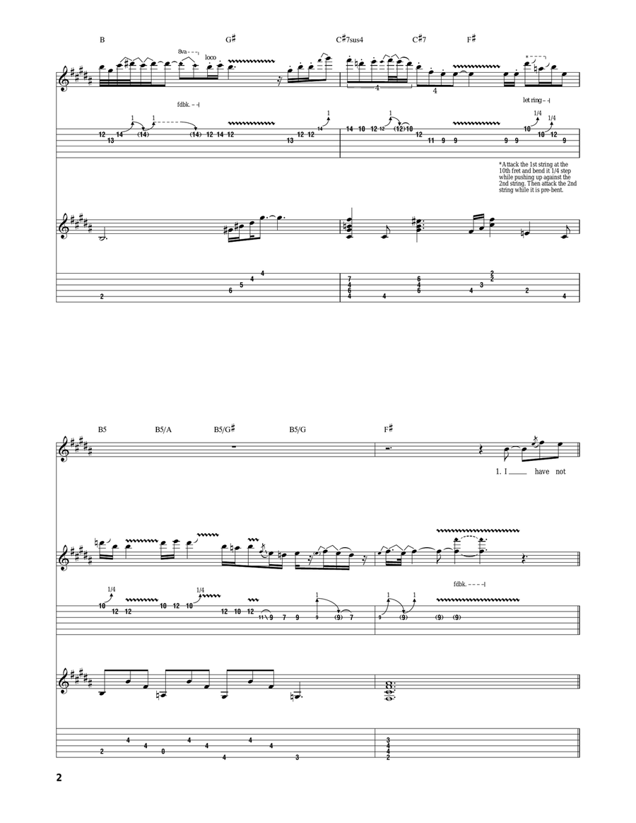 It's Not My Cross To Bear Acoustic Guitar scores gallery preview page 2