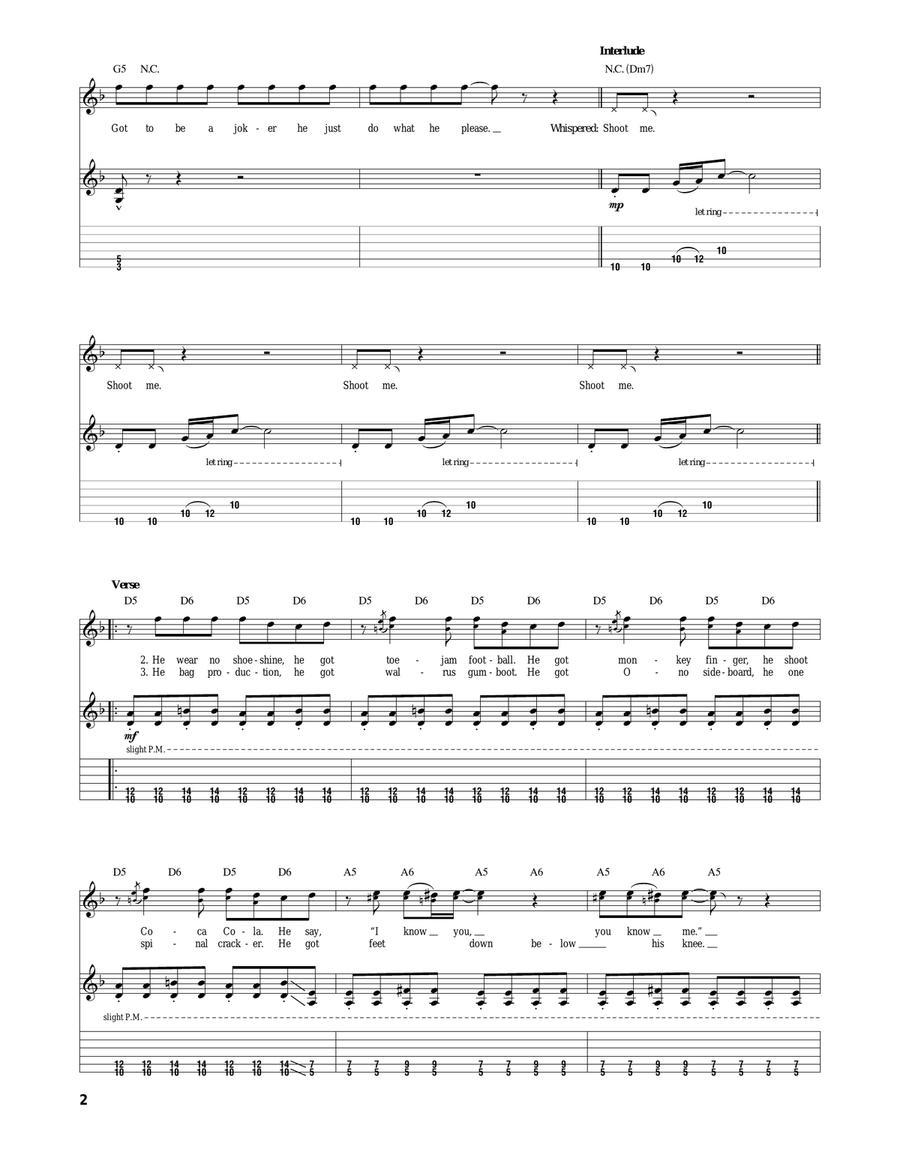 Come Together Come Together Acoustic Guitar scores gallery preview page 2