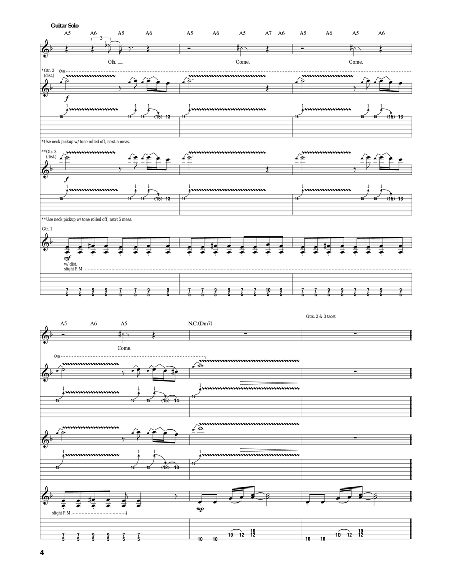 Come Together Come Together Acoustic Guitar scores gallery preview page 4