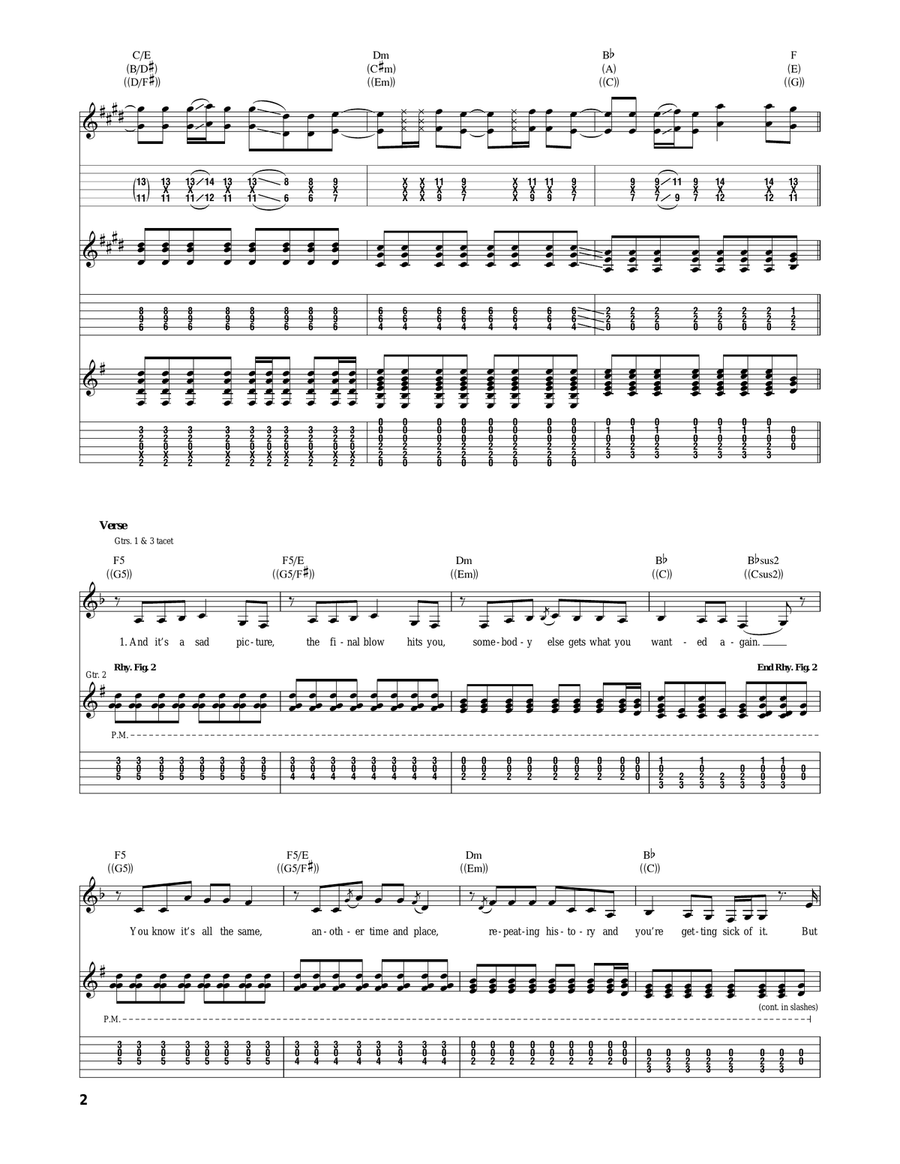 Change Change Acoustic Guitar scores gallery preview page 2