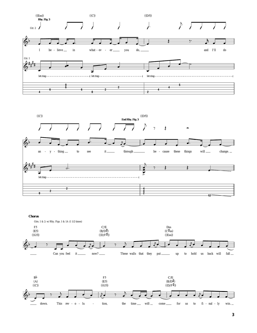 Change Change Acoustic Guitar scores gallery preview page 3