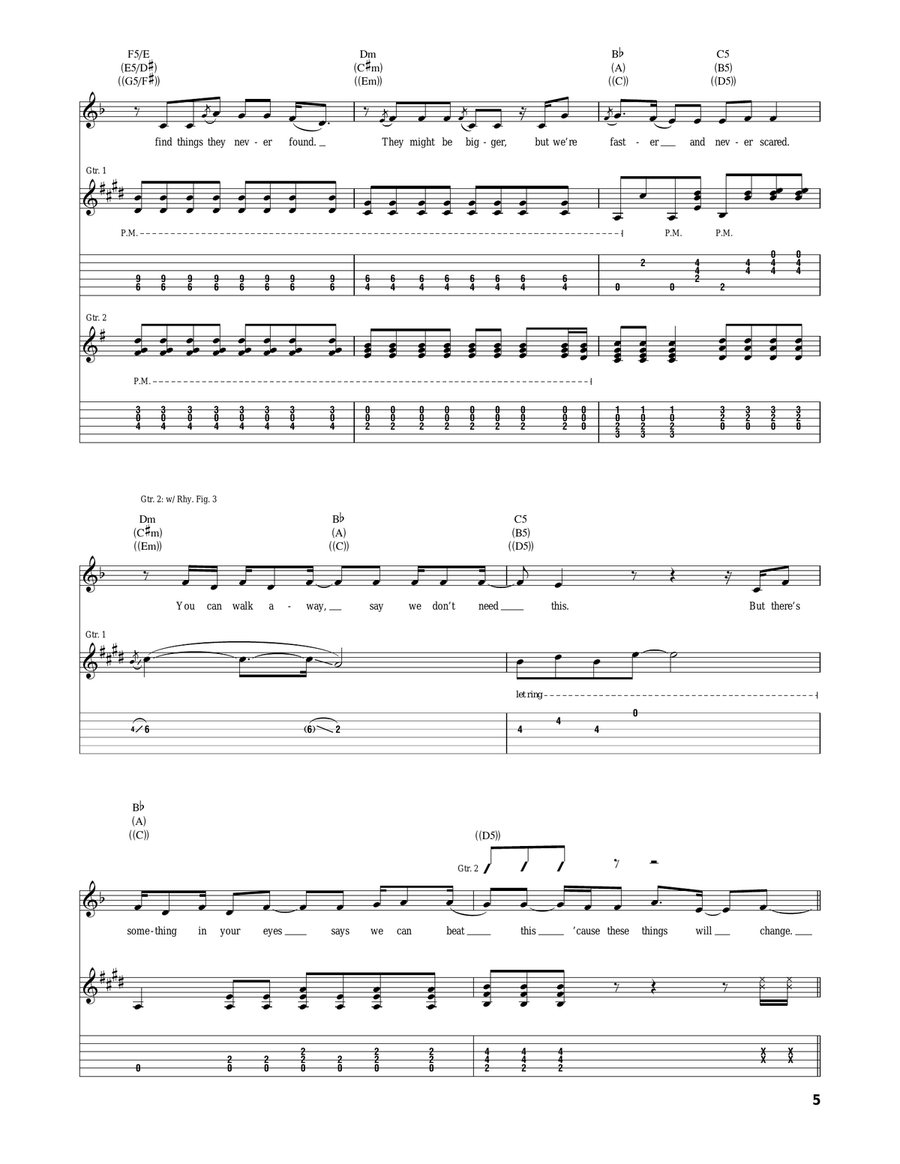 Change Change Acoustic Guitar scores gallery preview page 5