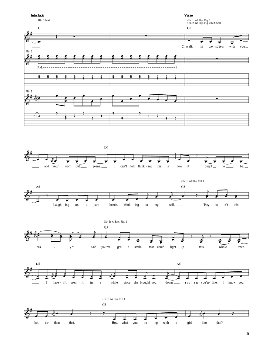 You Belong With Me Acoustic Guitar scores gallery preview page 5