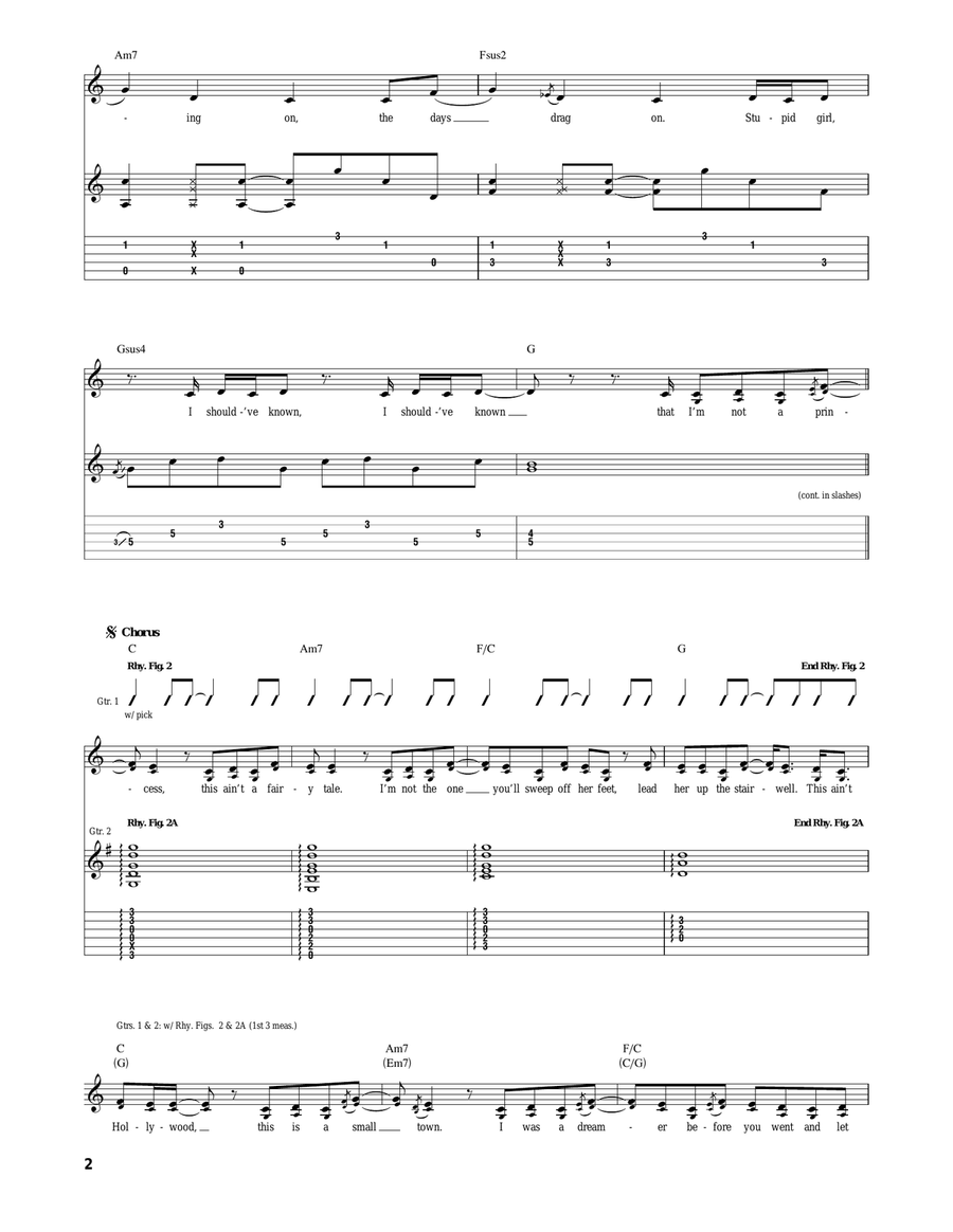 White Horse White Horse Acoustic Guitar scores gallery preview page 2