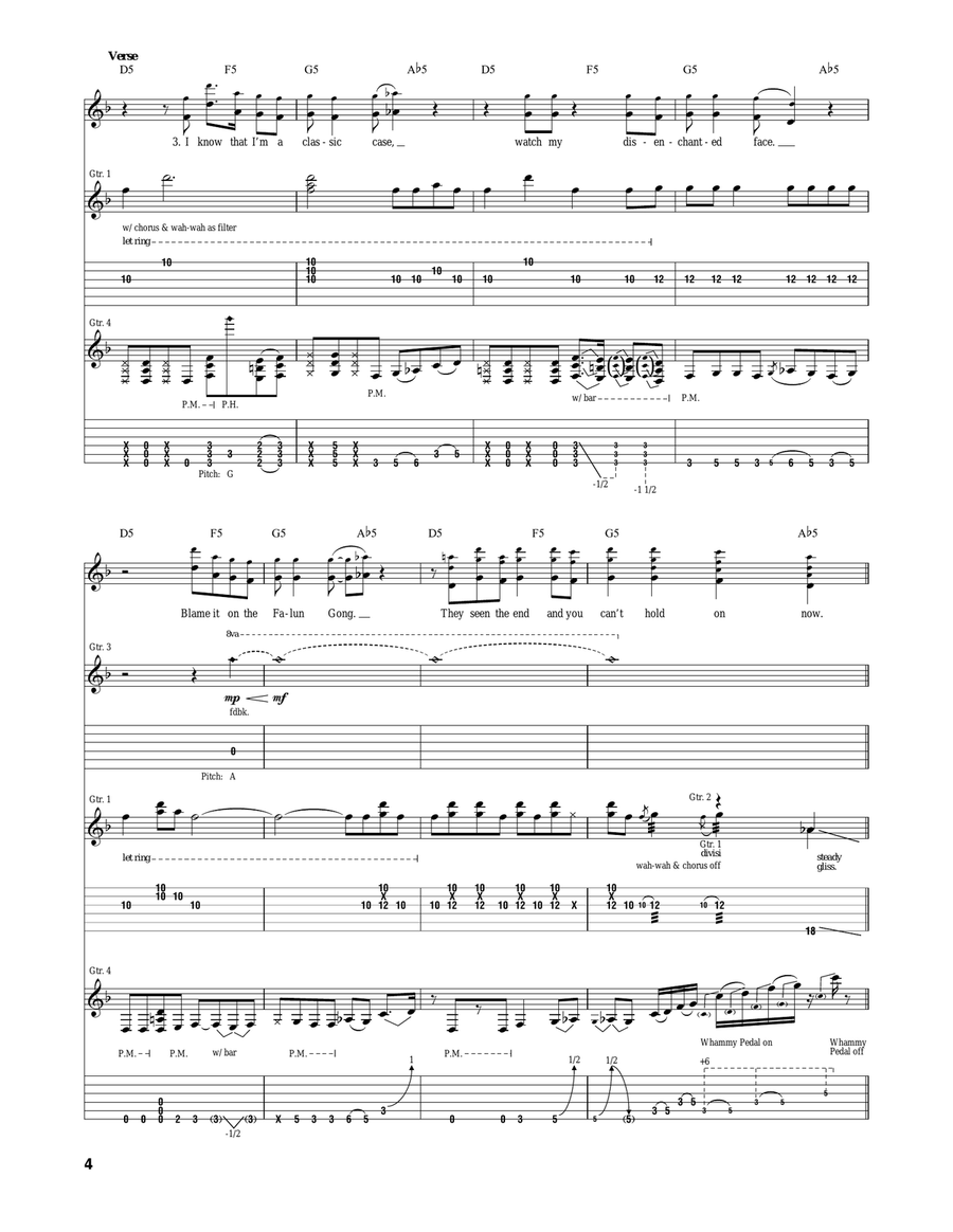 Chinese Democracy Chinese Democracy Acoustic Guitar scores gallery preview page 4