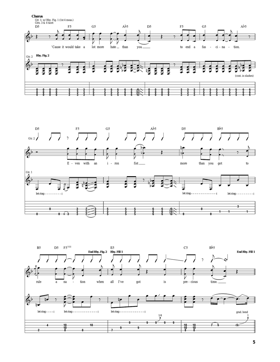 Chinese Democracy Chinese Democracy Acoustic Guitar scores gallery preview page 5