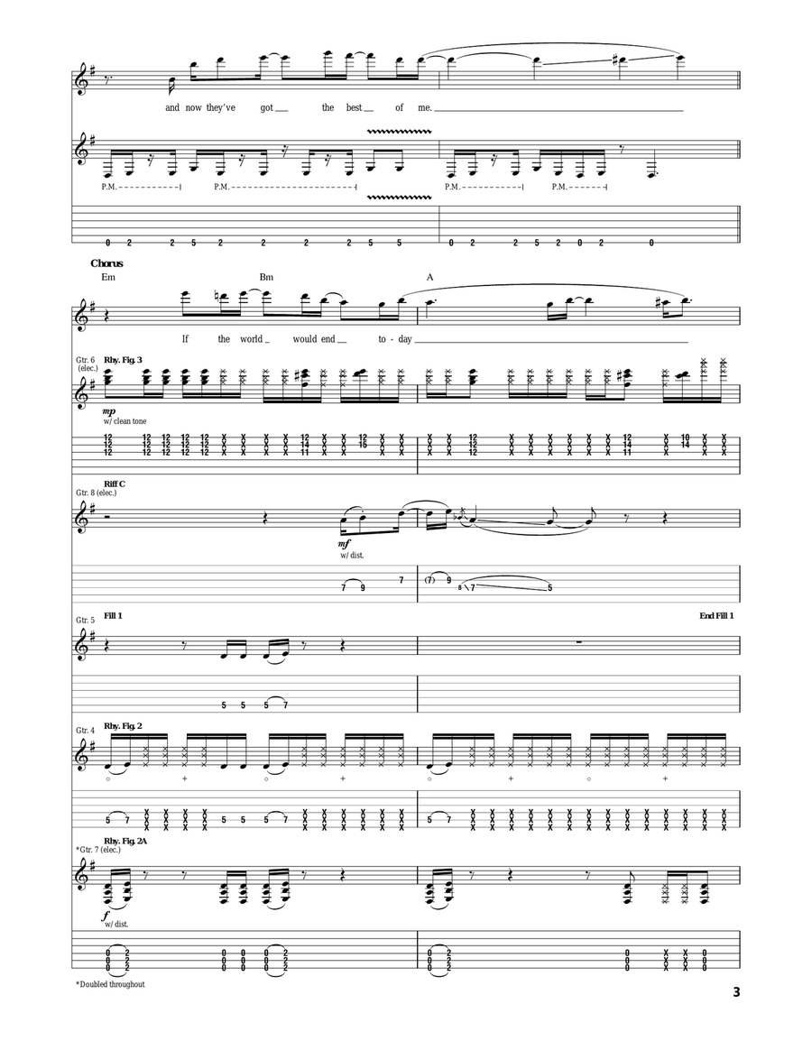 If The World If The World Acoustic Guitar scores gallery preview page 3