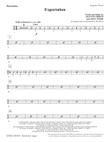 Expectation - Percussion 1 & 2
