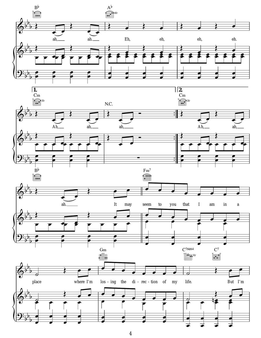 Did It Again Piano, Vocal, Guitar scores gallery preview page 4