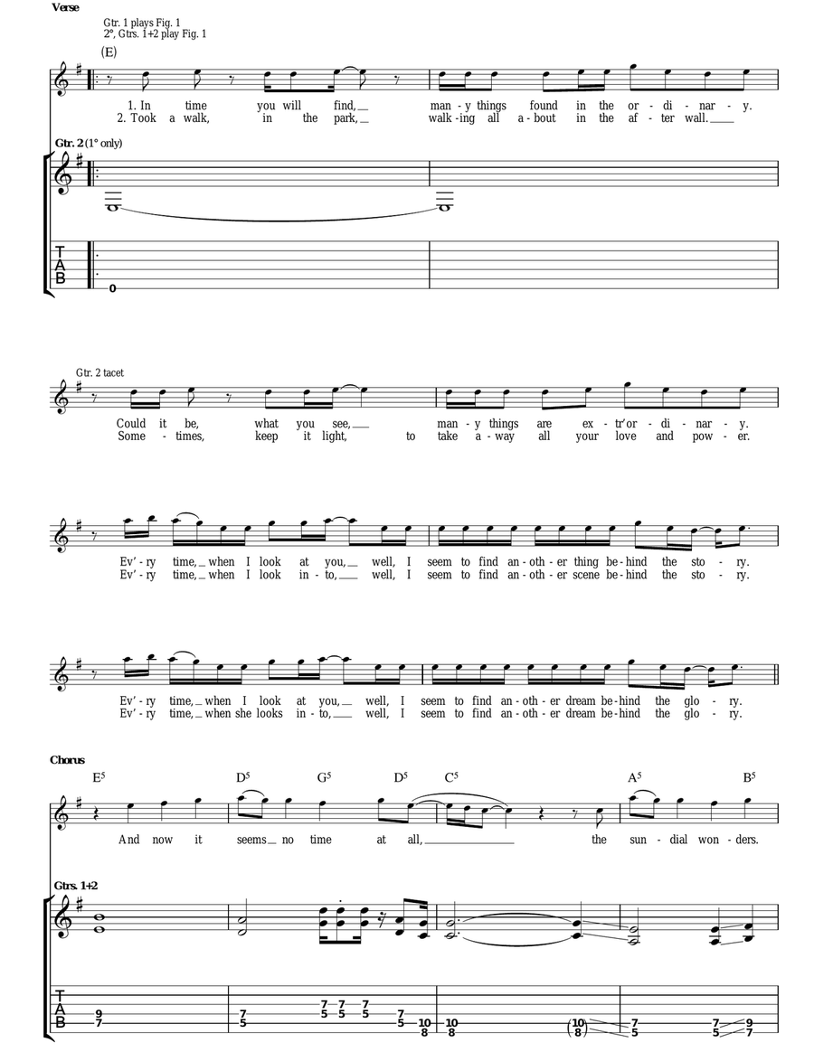 Sundial Sundial Acoustic Guitar scores gallery preview page 2