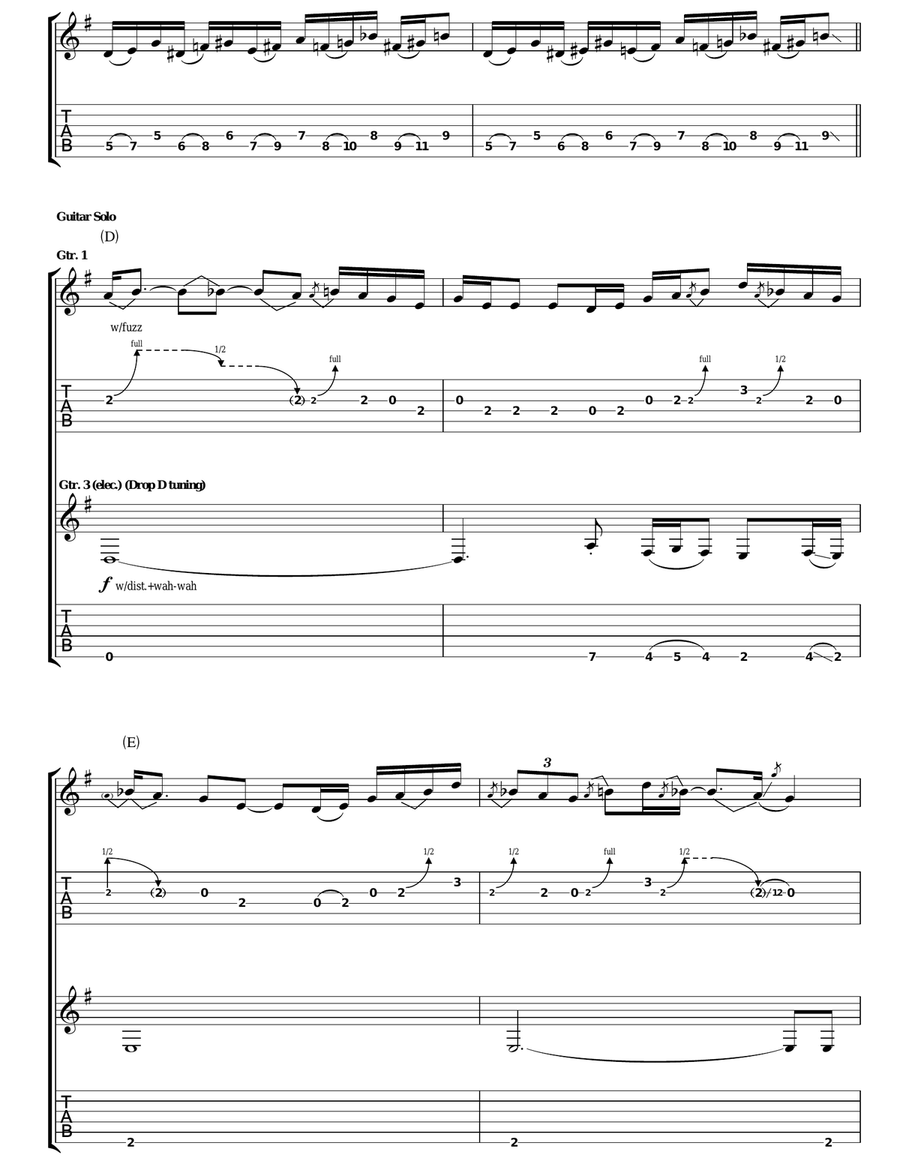 Sundial Sundial Acoustic Guitar scores gallery preview page 4