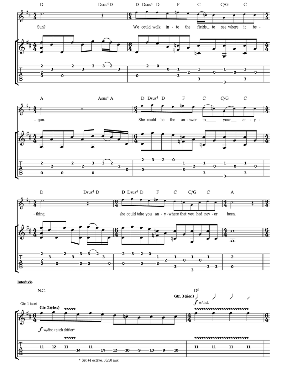 In The Castle In The Castle Acoustic Guitar scores gallery preview page 2