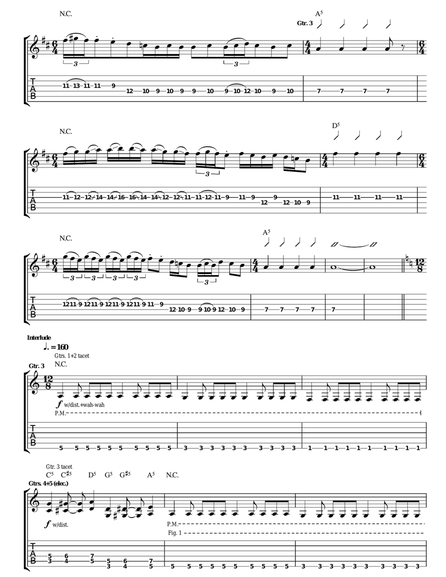 In The Castle In The Castle Acoustic Guitar scores gallery preview page 3