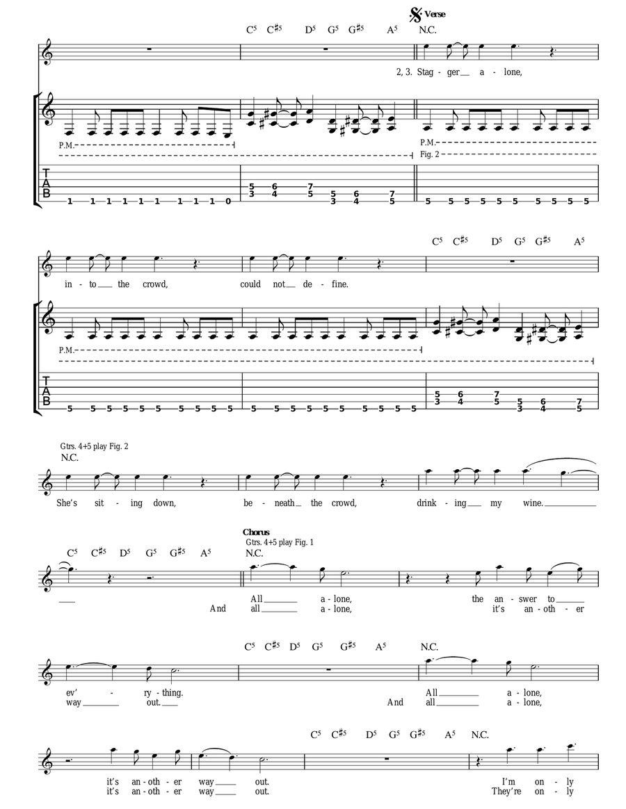 In The Castle In The Castle Acoustic Guitar scores gallery preview page 4