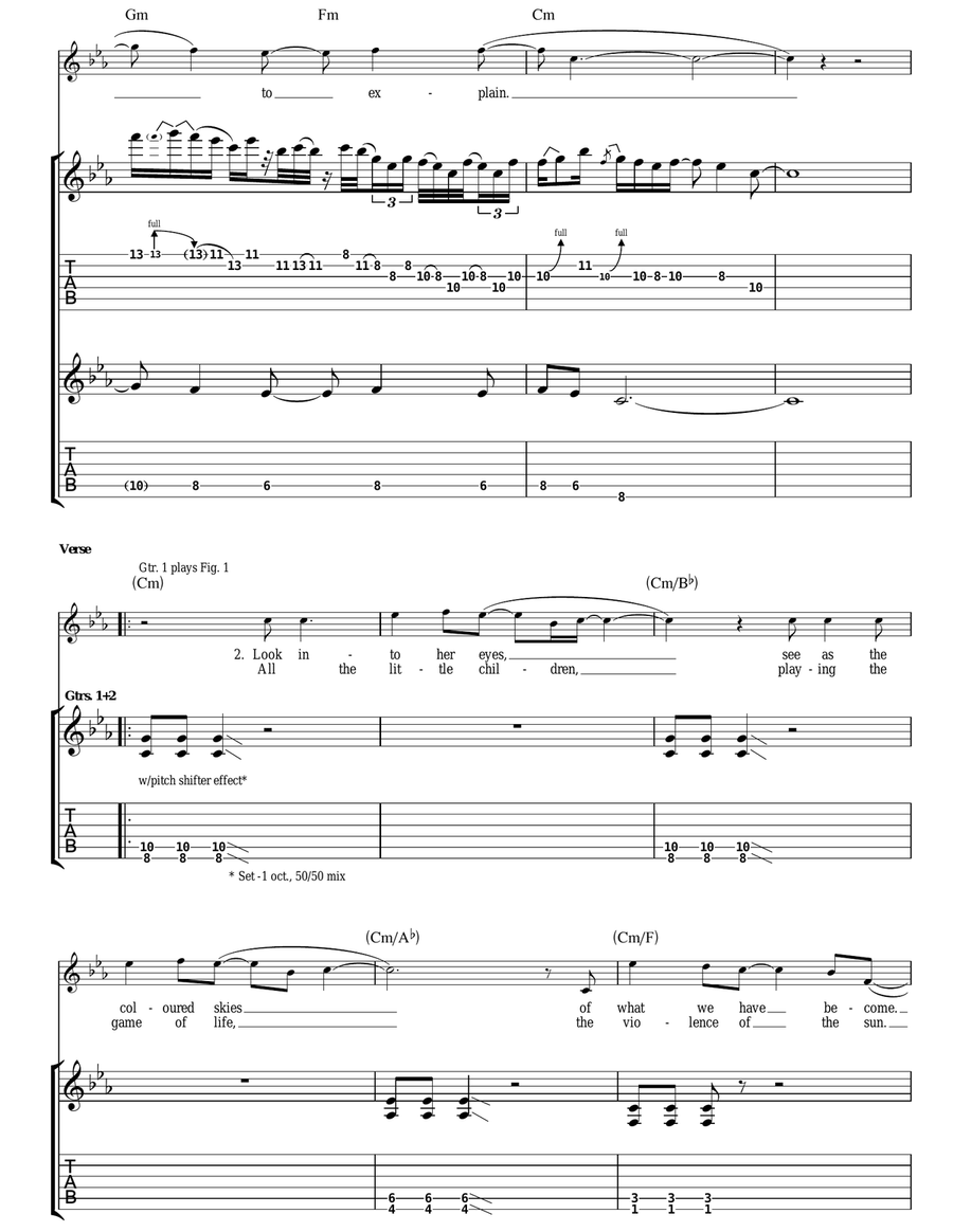 Violence Of The Sun Violence Of The Sun Acoustic Guitar scores gallery preview page 4