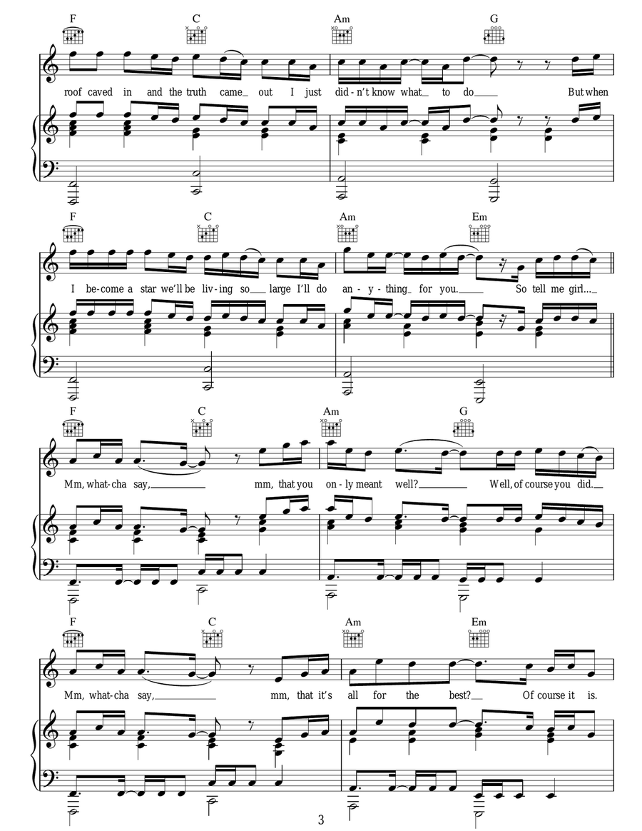 Whatcha Say Whatcha Say Acoustic Guitar scores gallery preview page 3