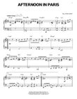 Afternoon In Paris (arr. Brent Edstrom)