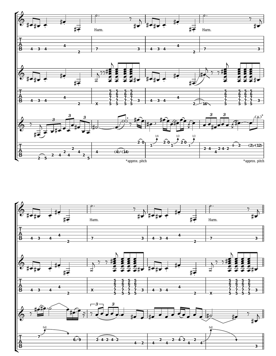 Mind Eraser, No Chaser Acoustic Guitar scores gallery preview page 2