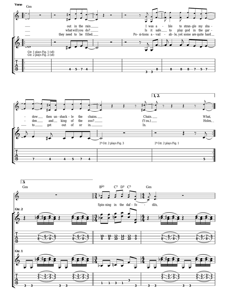 Spinning In Daffodils Spinning In Daffodils Acoustic Guitar scores gallery preview page 3