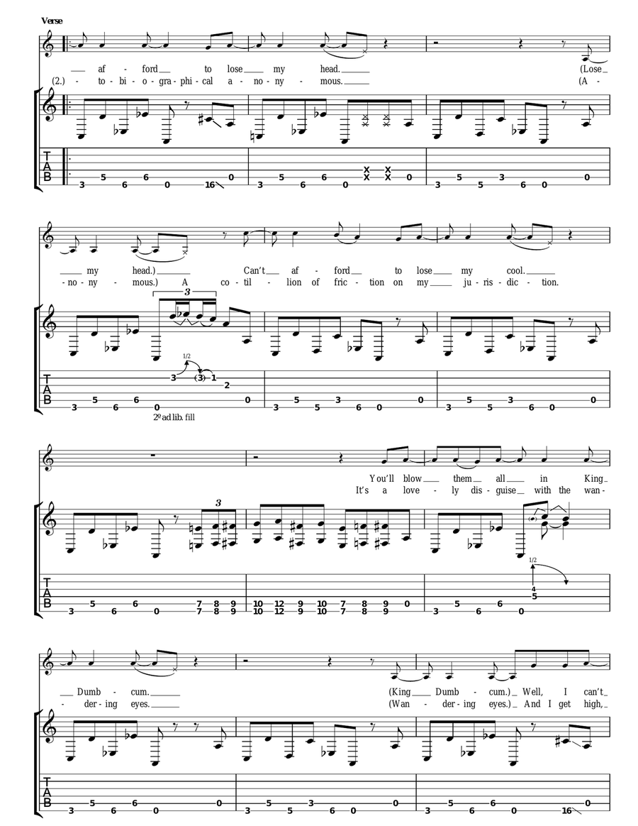 Warsaw Or The First Breath You Take After You Give Up Acoustic Guitar scores gallery preview page 2