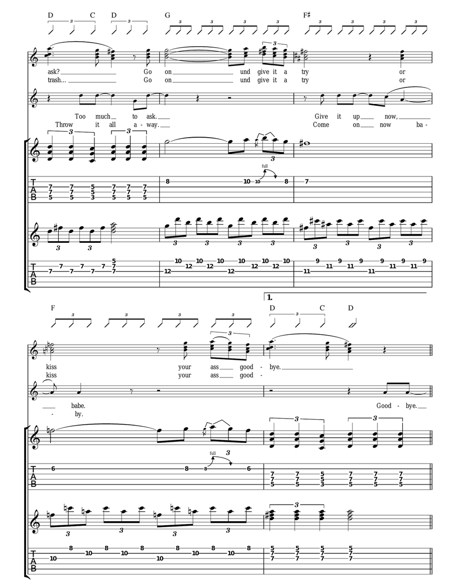 Warsaw Or The First Breath You Take After You Give Up Acoustic Guitar scores gallery preview page 5