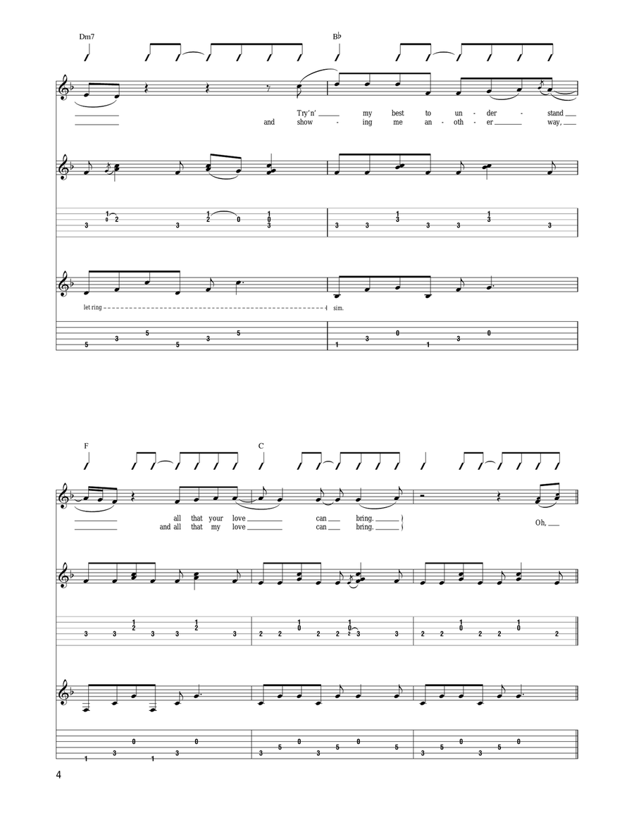 Half Of My Heart Half Of My Heart Acoustic Guitar scores gallery preview page 4