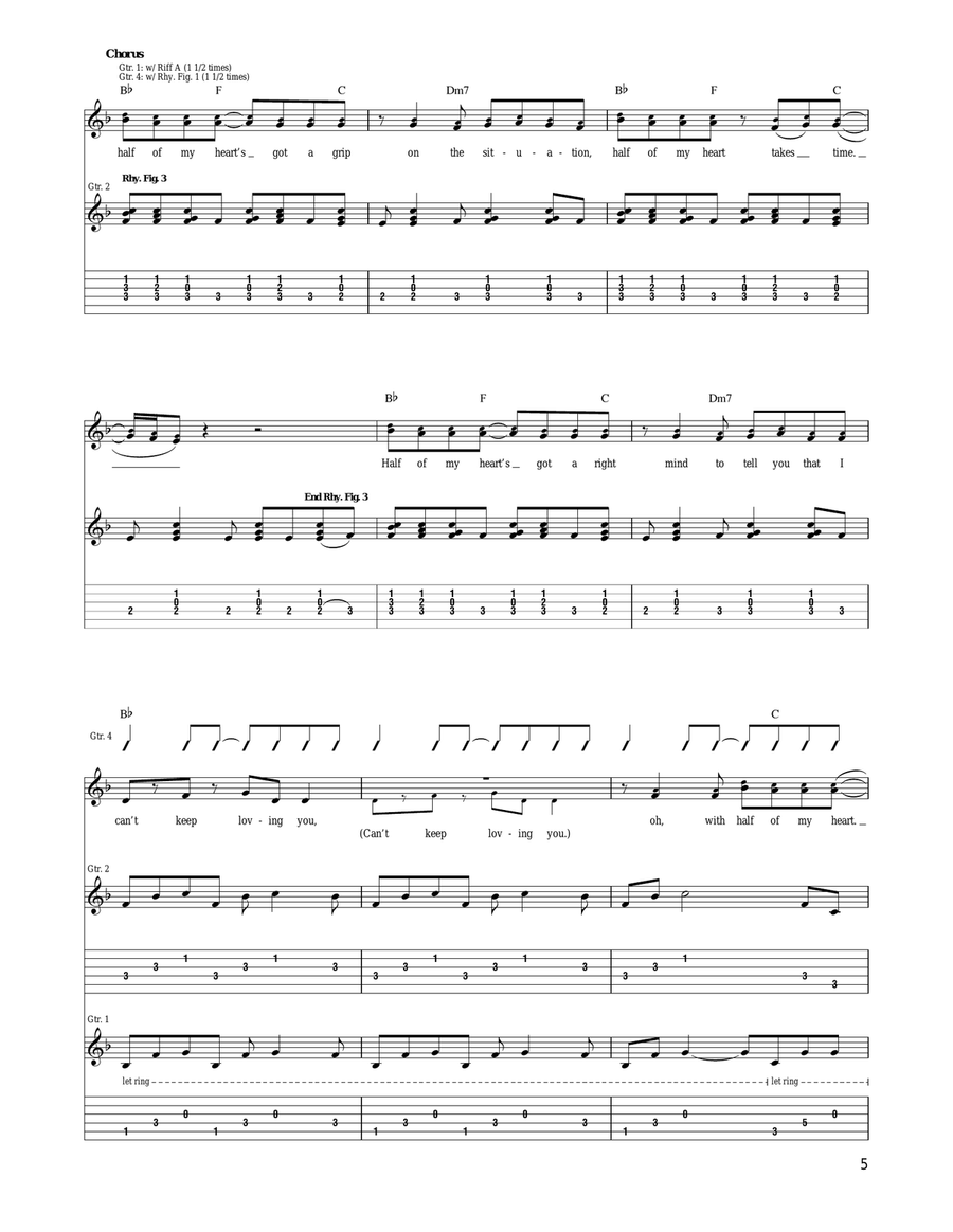 Half Of My Heart Half Of My Heart Acoustic Guitar scores gallery preview page 5