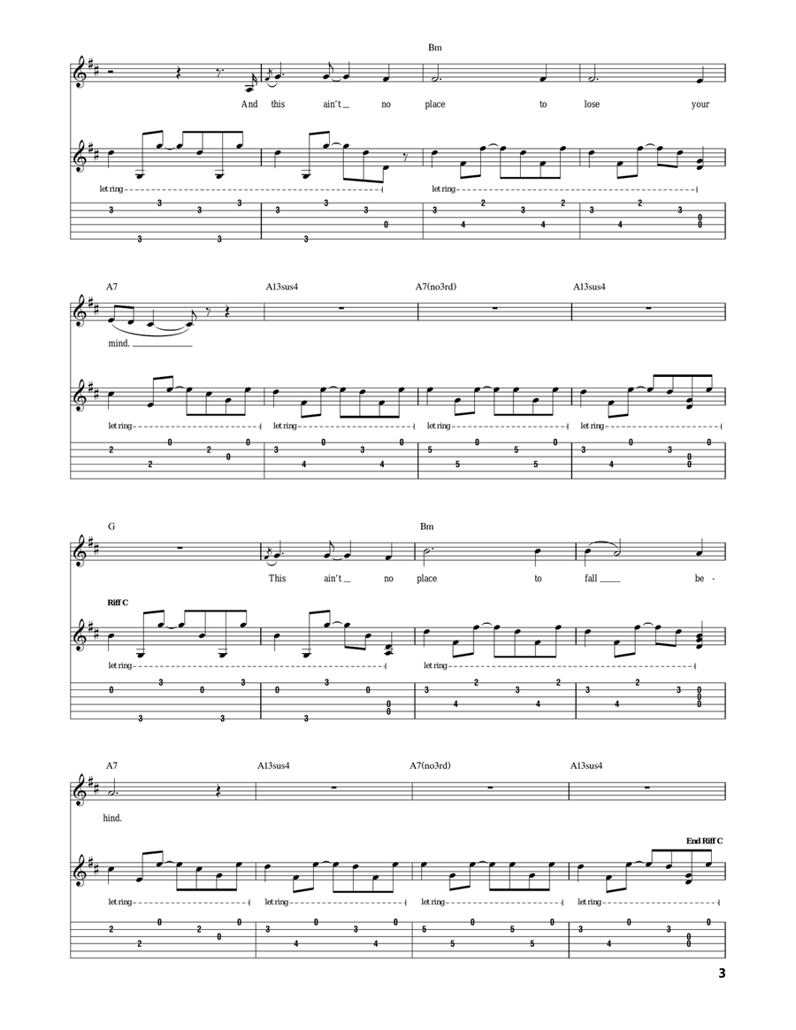 The Weary Kind (Theme From Crazy Heart) Acoustic Guitar scores gallery preview page 3