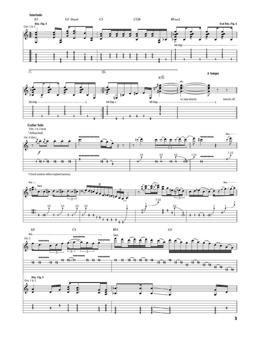 I Know A Place I Know A Place Acoustic Guitar scores gallery preview page 5