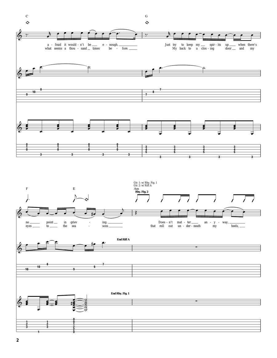 Light On Light On Acoustic Guitar scores gallery preview page 2