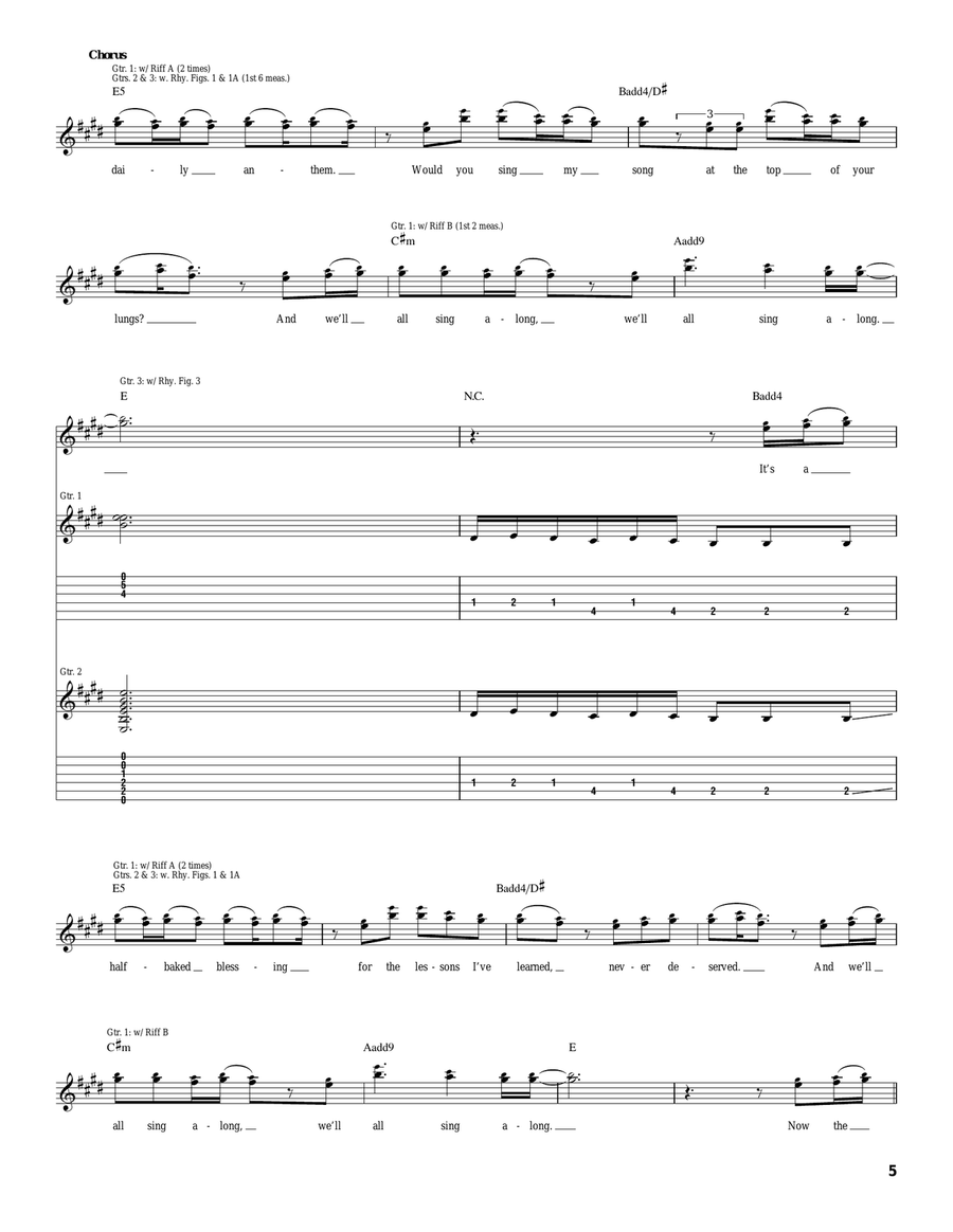 A Daily Anthem A Daily Anthem Acoustic Guitar scores gallery preview page 5