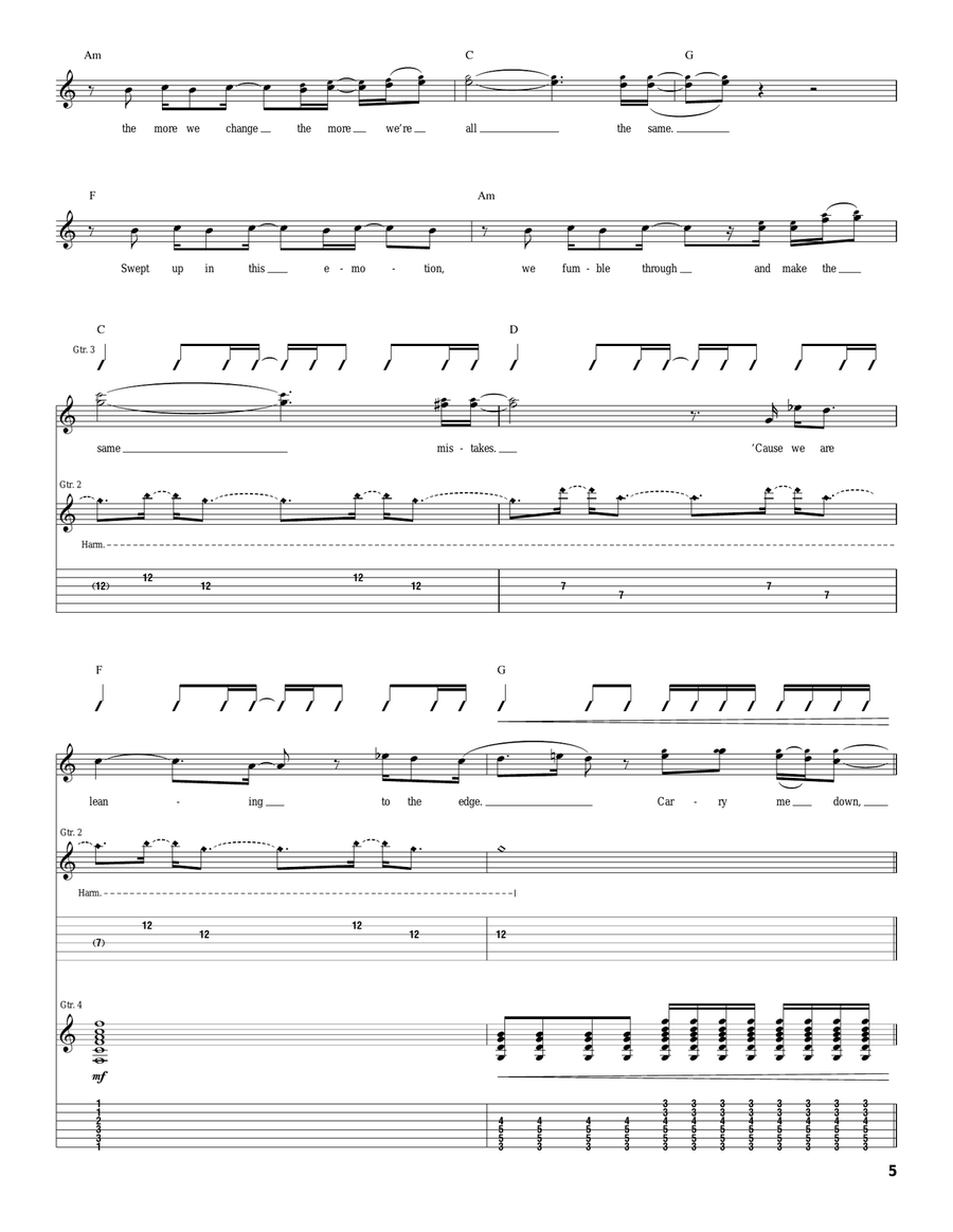 Avalanche Avalanche Acoustic Guitar scores gallery preview page 5