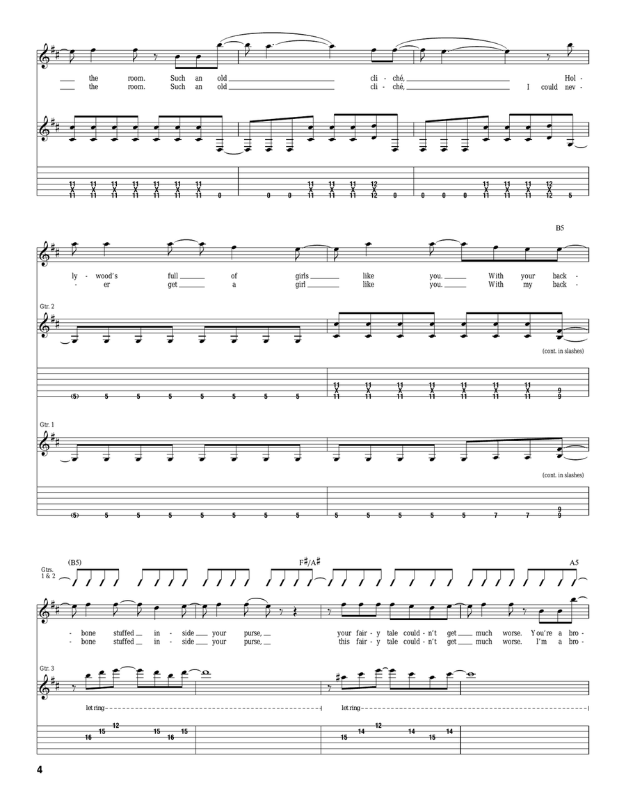 Kiss On The Neck Kiss On The Neck Acoustic Guitar scores gallery preview page 4