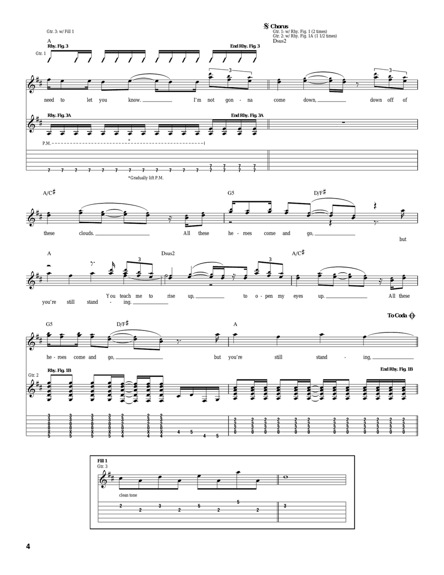 Heroes Heroes Acoustic Guitar scores gallery preview page 4