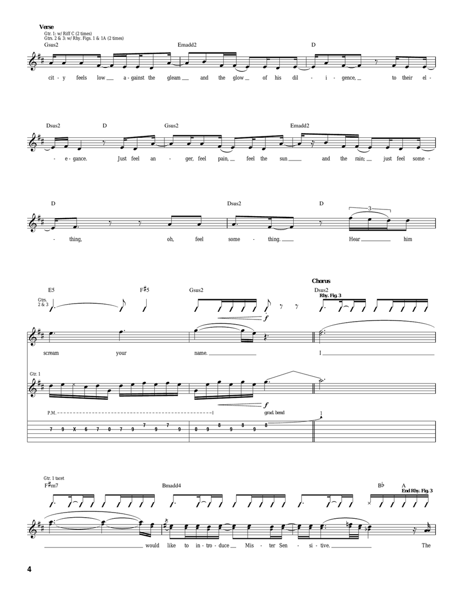 Mr. Sensitive Mr. Sensitive Acoustic Guitar scores gallery preview page 4