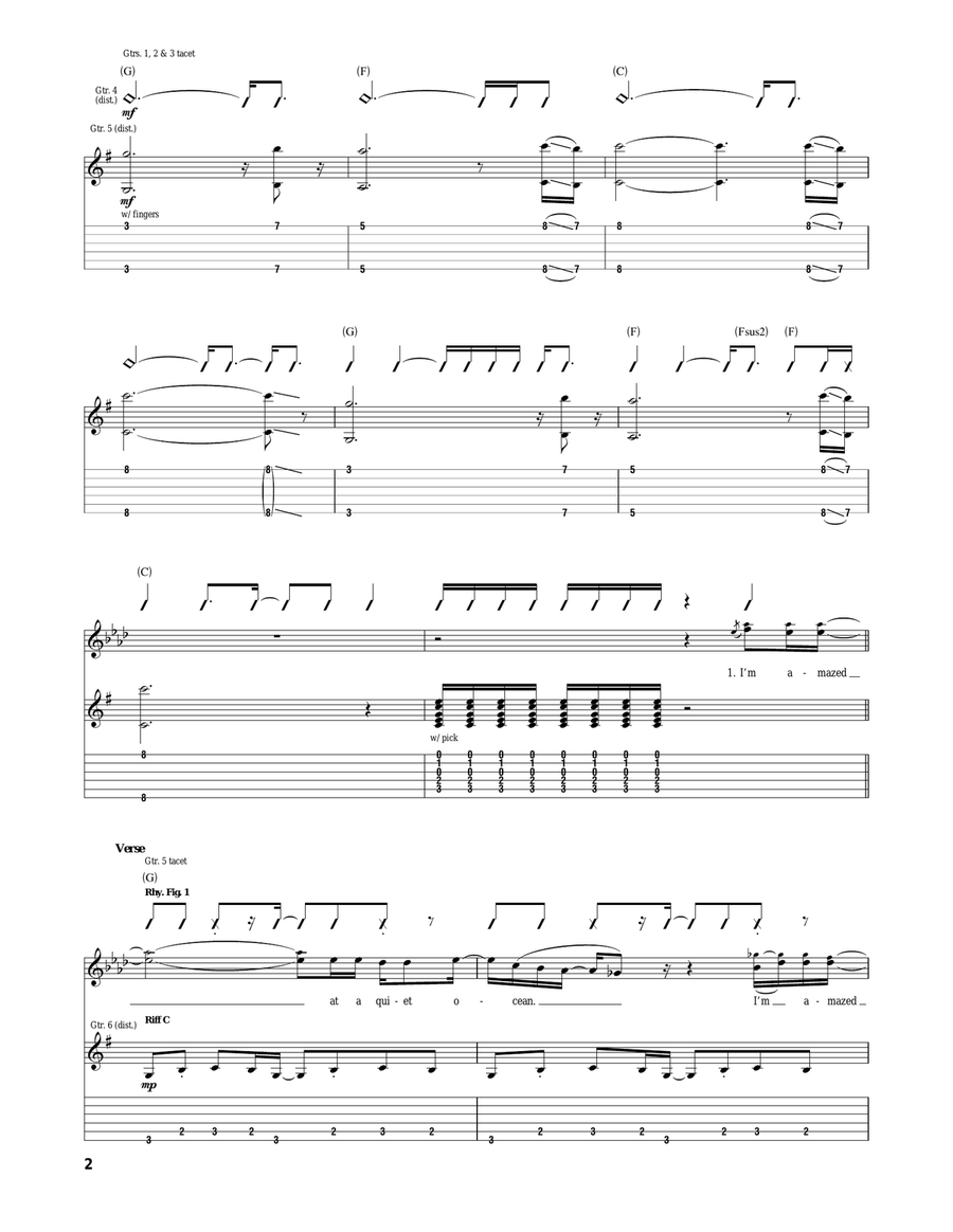 I'm Amazed I'm Amazed Acoustic Guitar scores gallery preview page 2